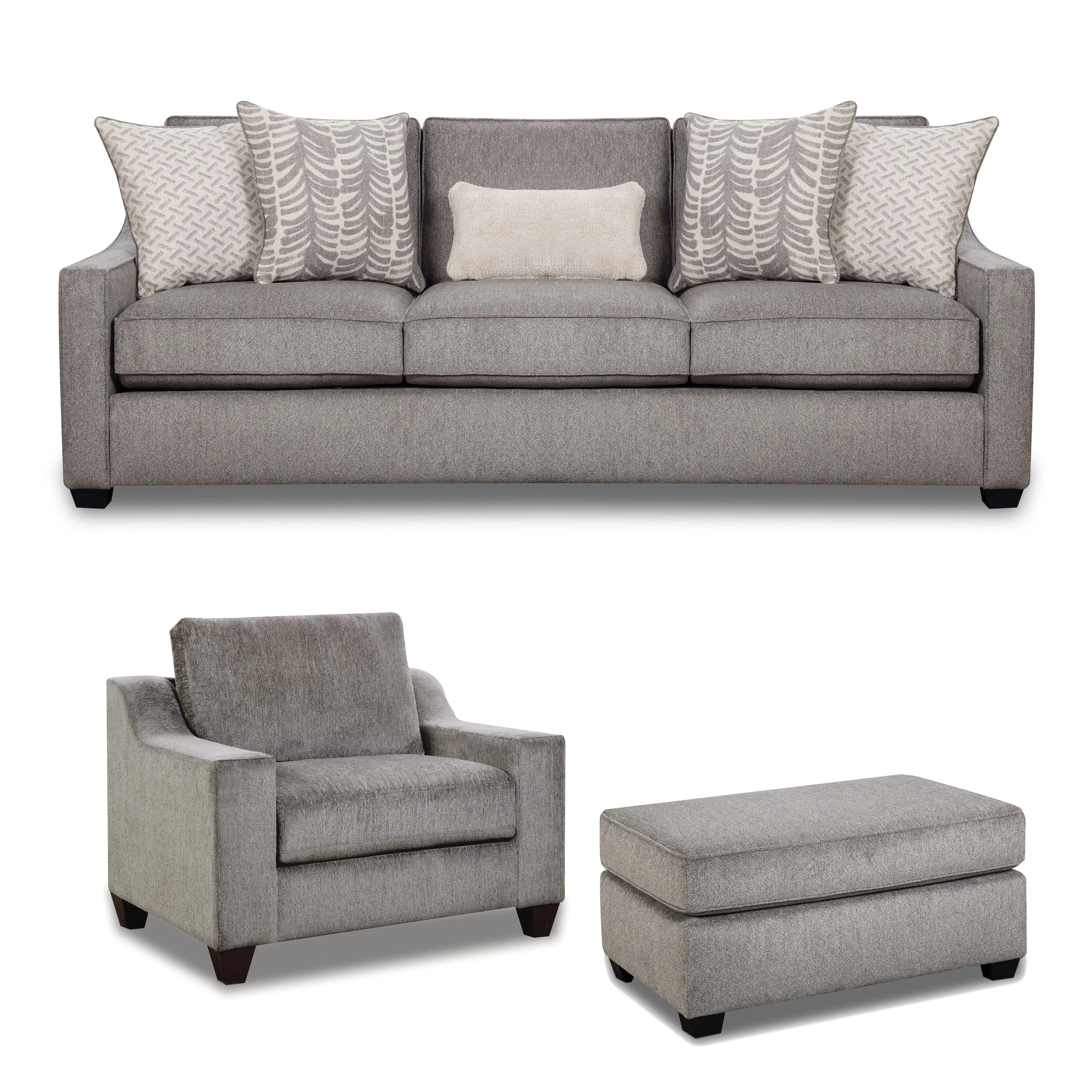 Shiloh 3-piece stationary living room set 