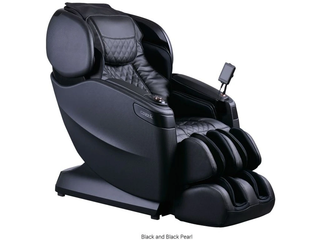 Side view of Cozzia URE-710BLACK massage chair with heat