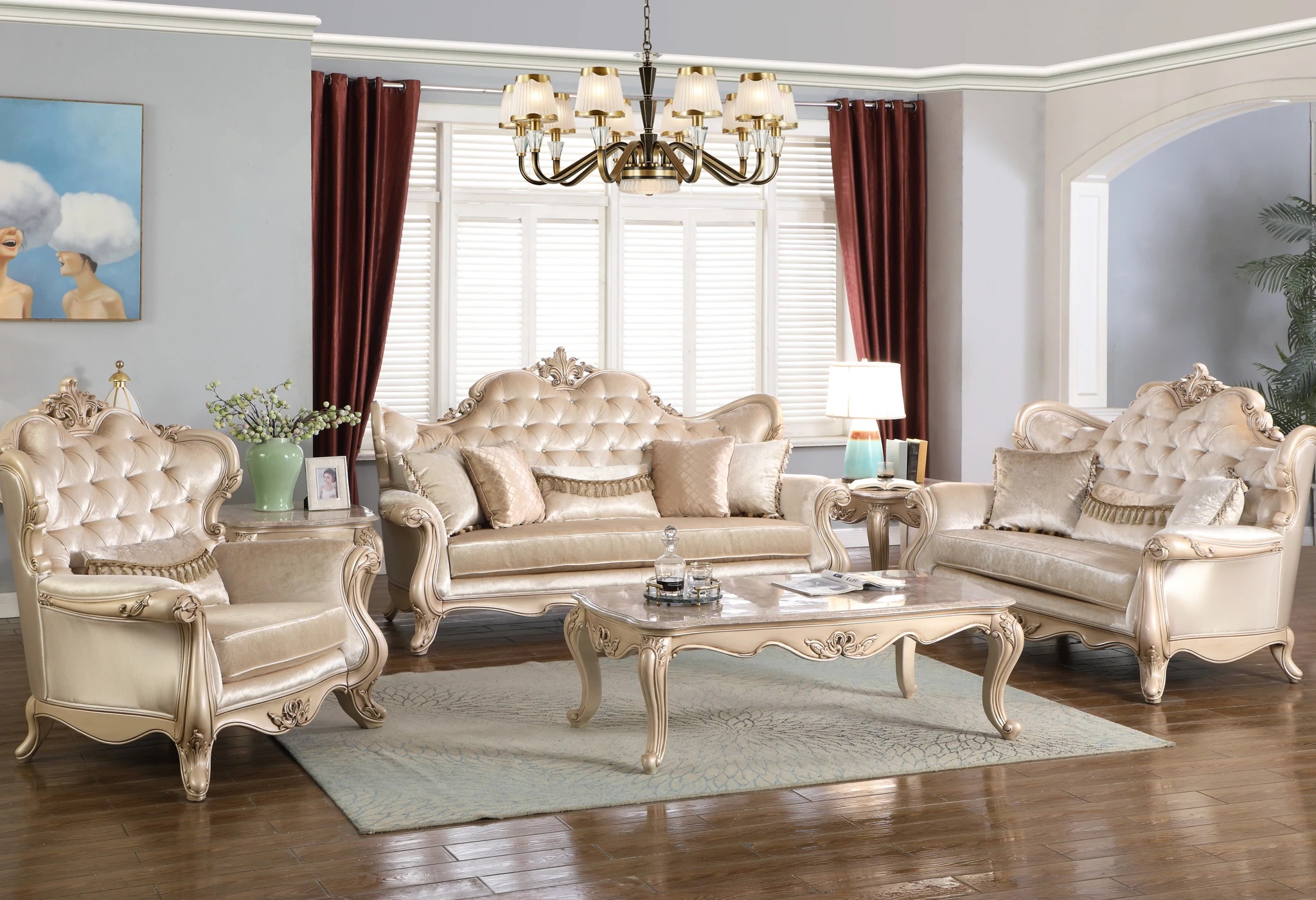 New Classic Furniture Monique 3-piece living room set 