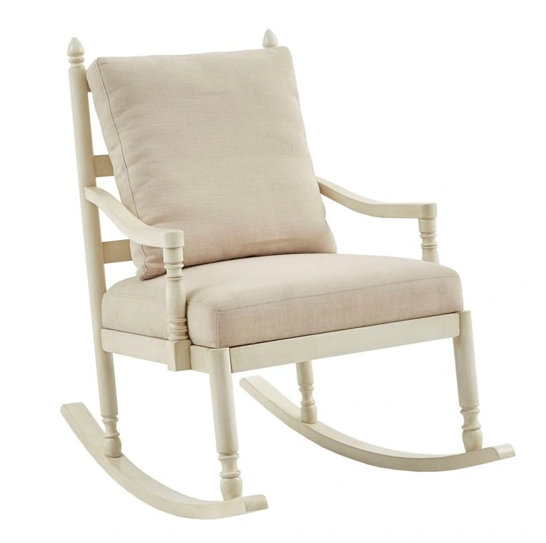 Front view of the Olliix by Martha Stewart Braxton nursery rocking chair 