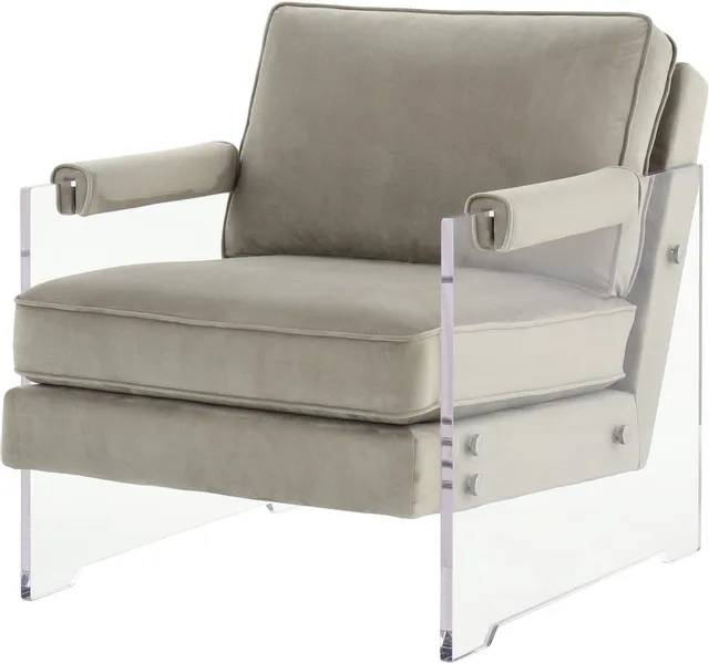 Side view of the Signature Design by Ashley Avonley accent chair 