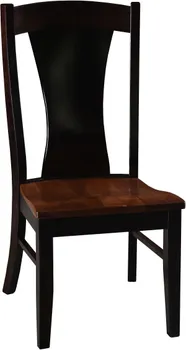 Front view of the Archbold Furniture Amish Crafted Samuel collection dining chair 