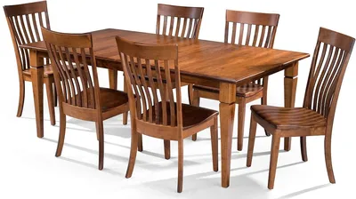 The Archbold Furniture Amish Crafted 7-piece dining set 