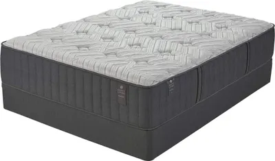 Front view of the Scott Living by Restonic York collection hybrid mattress 