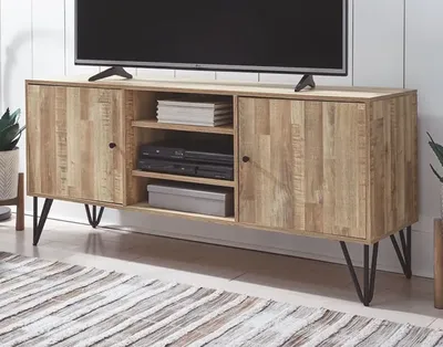 Ashley Gerdanet Natural Large TV Stand