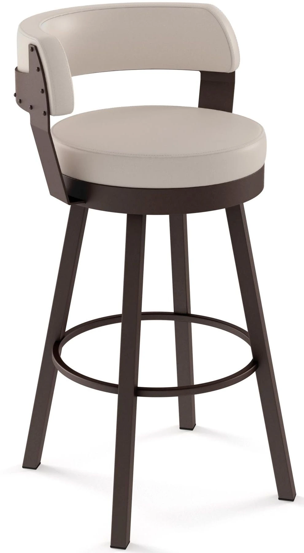 The AMISCO Russel collection leather bar stool 