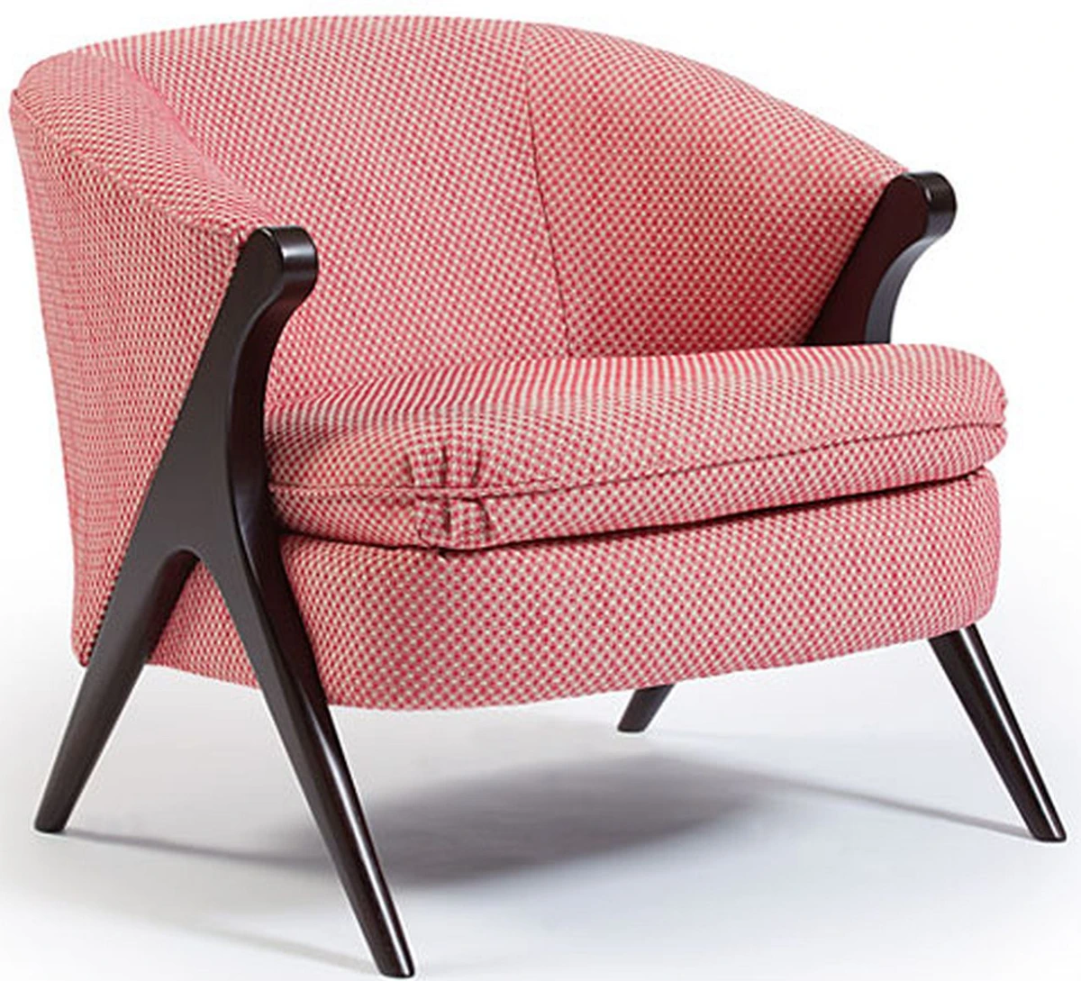The Best Home Furnishings Tatiana collection pink and espresso accent chair 