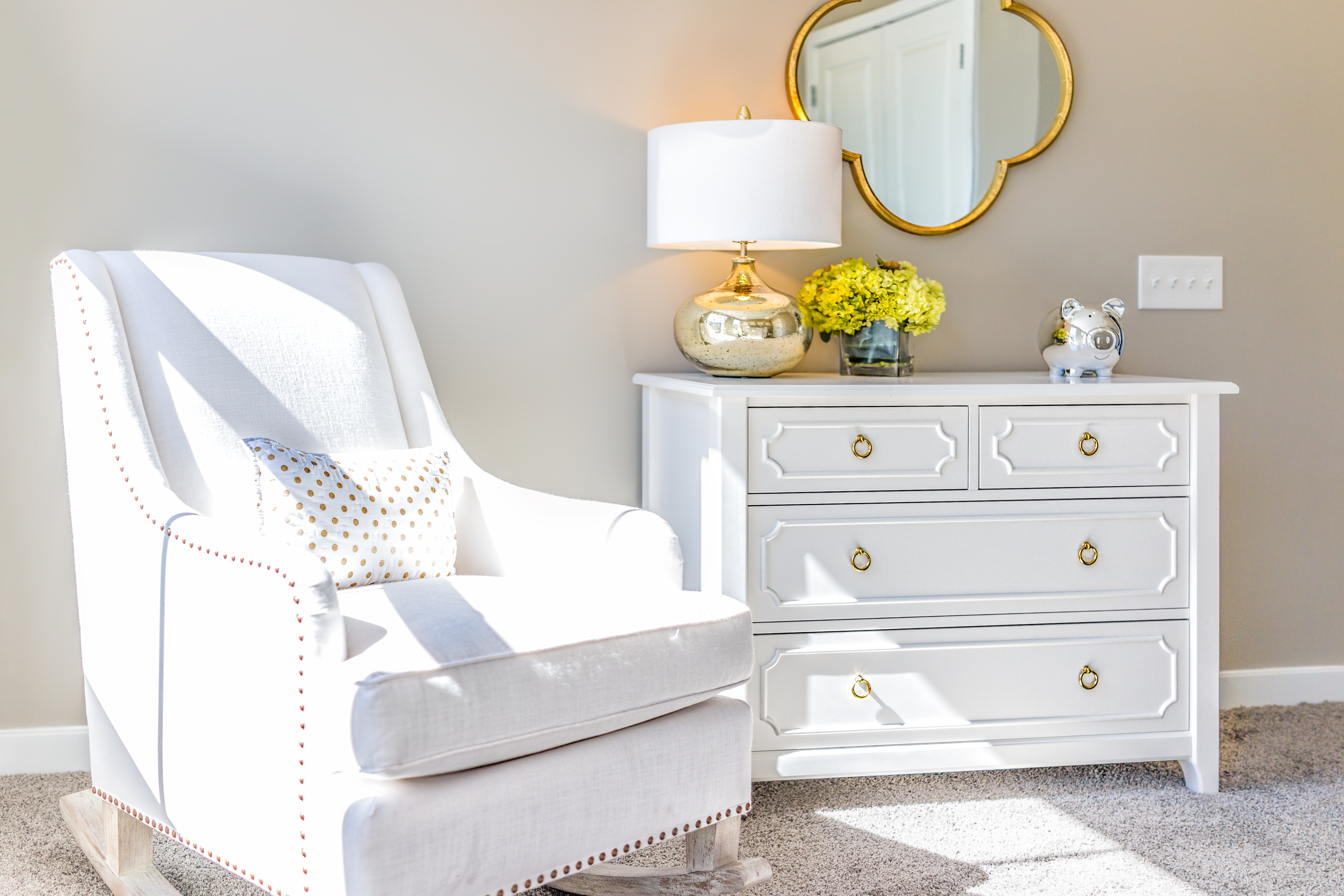 A bedroom dresser