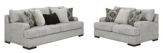 Front view of Benchcraft Mercado 2-piece living room set 