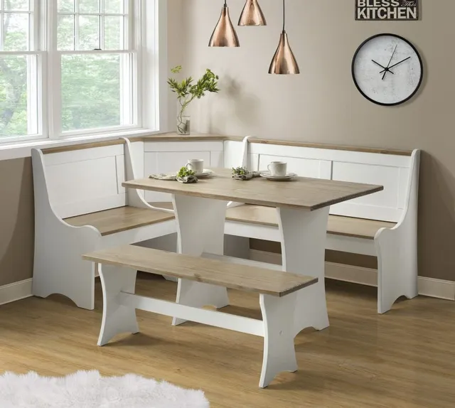 The Linon Parkside collection 5-piece breakfast nook 