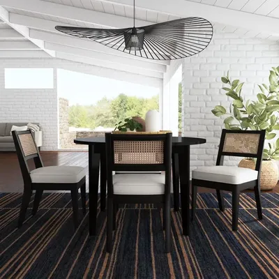 The homestyles Brentwood collection 5-piece dining set in a dining room 
