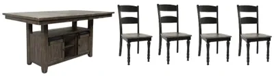 Front view of the Jofran Inc. Madison collection 5-piece dining set 