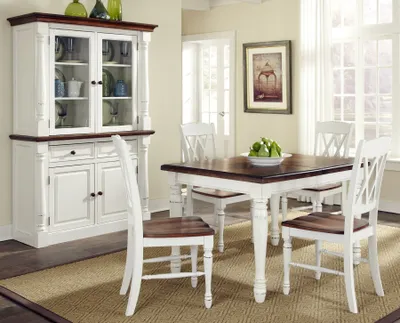 The homestyles Monarch collection 5-piece dining set in a farmhouse kitchen 