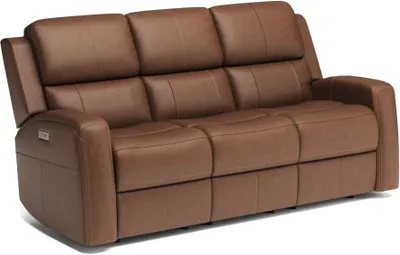 Front view of the Flexsteel Linden collection sofa 