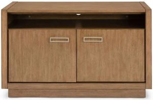 Stock photo of a homestyles wood TV stand. 