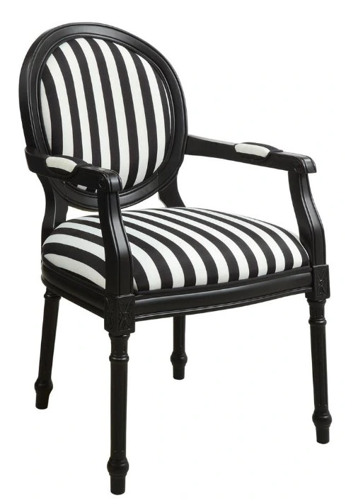 The Coast2Coast Champion collection black and white accent chair 
