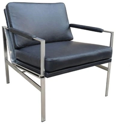 The Signature Design by Ashley Puckman collection black and metal modern accent chair 