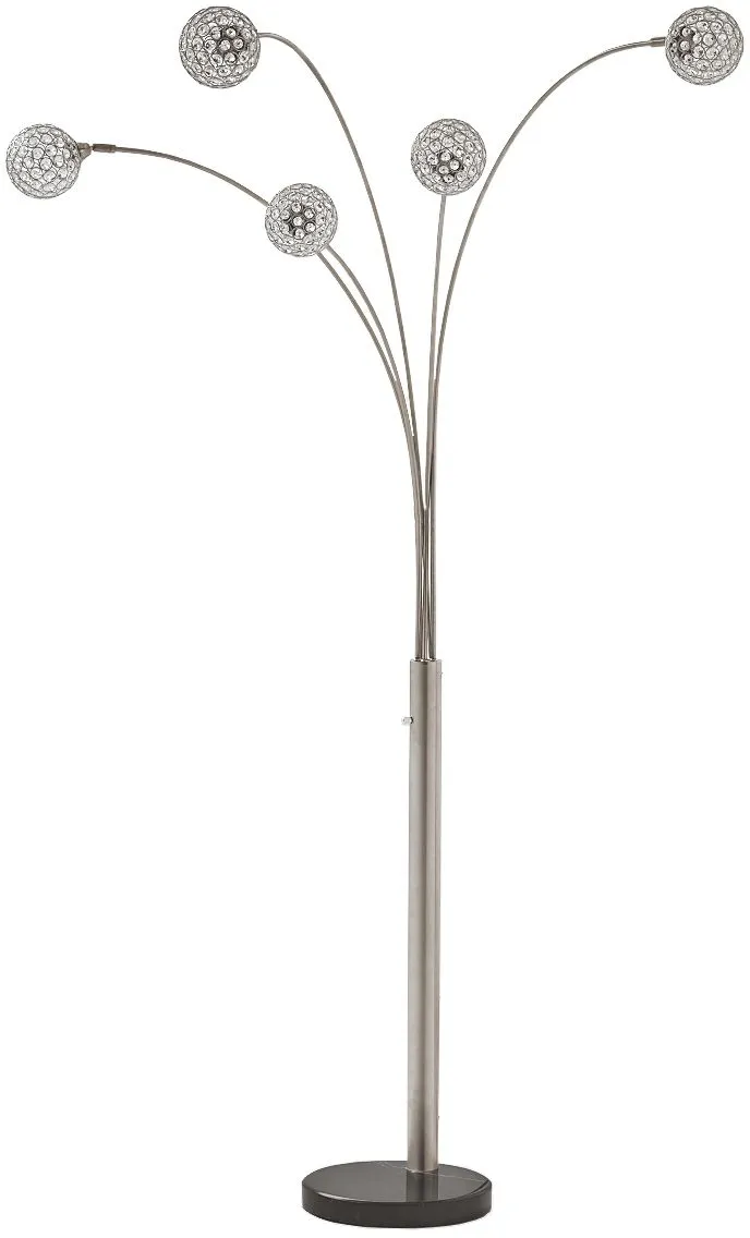 The Signature Design by Ashley Winter Silver arc lamp