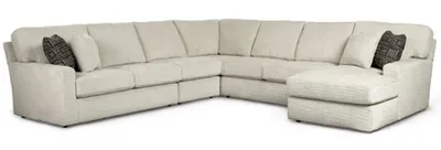 Front view of the Best Home Furnishings Dovely collection sectional 