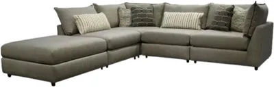 Front view of the England Furniture Tyler collection sectional 
