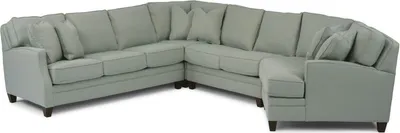 Front view of the Flexsteel Lennox collection sectional