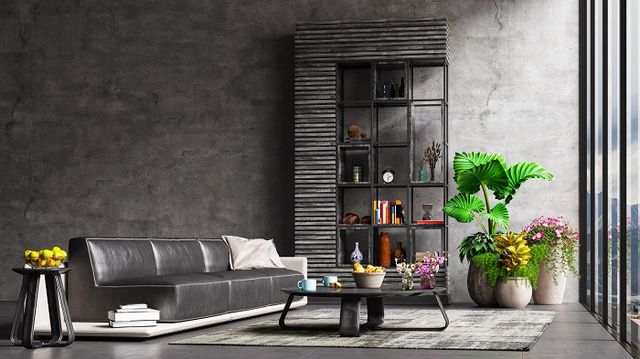 Modern interior design in an apartment. 