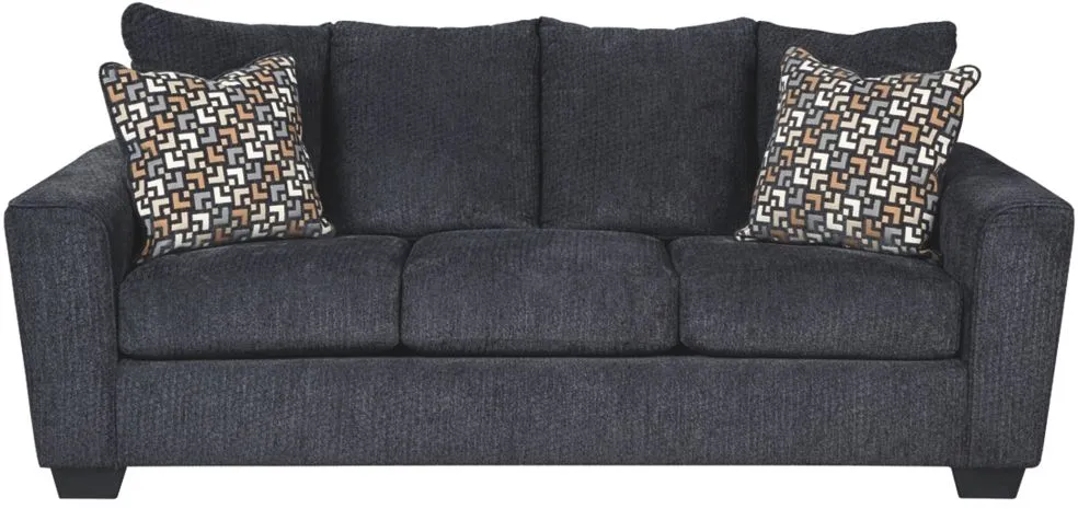 Front view of the Benchcraft Wixon collection chenille sofa 
