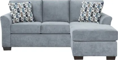 Front view of the Affordable Furniture Anna collection sofa chaise 