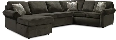 Front view of the England Furniture Malibu collection sectional 