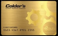 Front view of the Colder's Credit Card