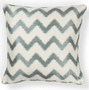 Front view of the KAS Rugs chevron pillow 