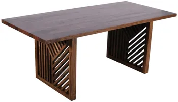 Front view of the Modus Furniture Fevano collection dining room table 