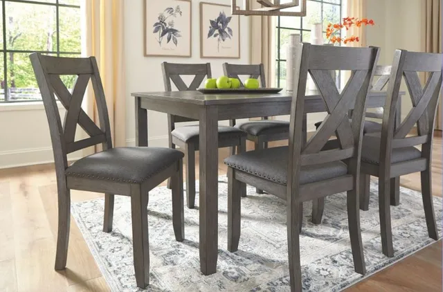 The Signature Design by Ashley Caitbrook collection 7-piece dining room set 