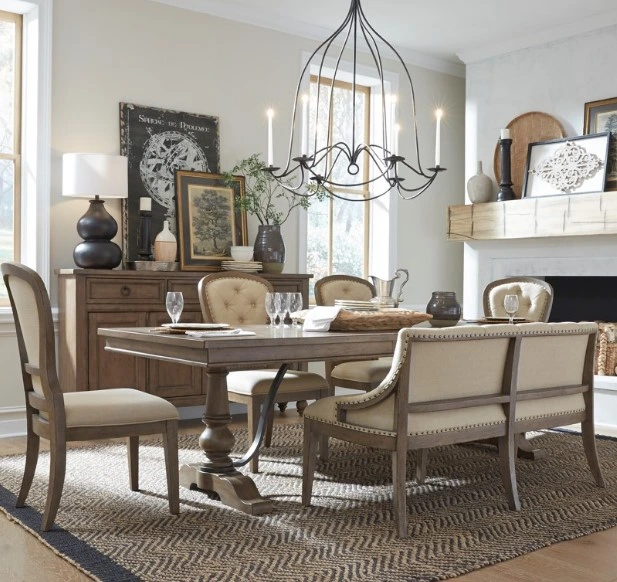 The Liberty Americana Farmhouse collection 6-piece dining room set 