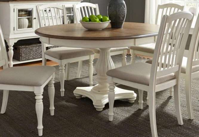 The Liberty Furniture Cumberland Creek collection 7-piece dining room set 
