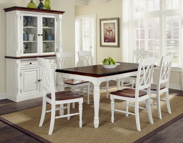 The homestyles Monarch collection 7-piece dining set in a farmhouse kitchen 