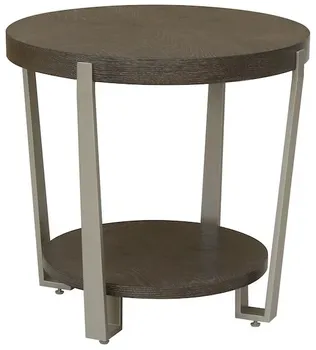 Front view of the Drew & Jonathan Home Boulevard collection end table 