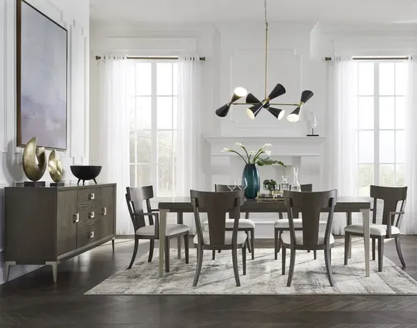 The Drew & Jonathan Home Boulevard collection dining room set in a dining room 