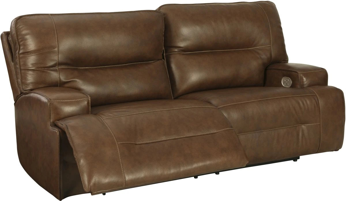 Front view of the Signature Design by Ashley Francesca collection dual recliner sofa 