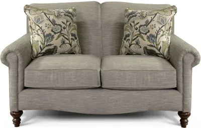 Front view of the England Furniture Eliza collection loveseat 
