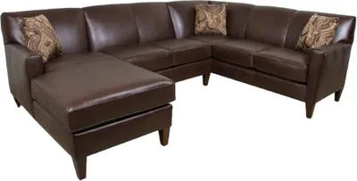Front view of the England Furniture Lynette collection sectional