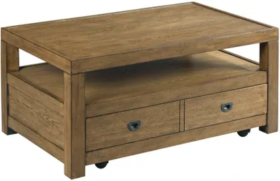 Front view of the England Furniture Juno collection cocktail table 