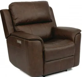 Front view of the Flexsteel Henry collection recliner 