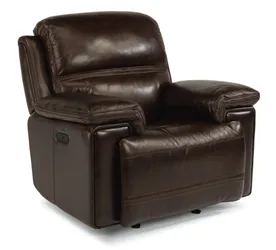 Front view of the Flexsteel Fenwick collection recliner 