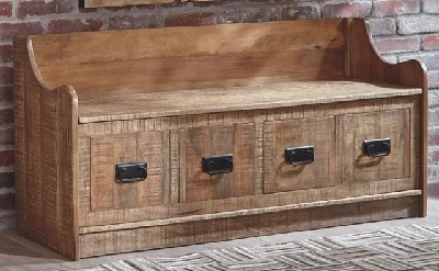 The Signature Design by Ashley Garrettville collection storage bench 