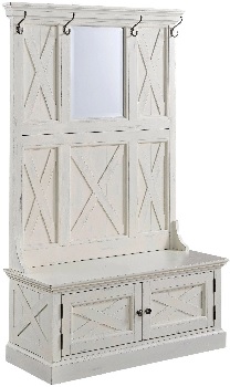 Front view of the homestyles Seaside collection hall tree 