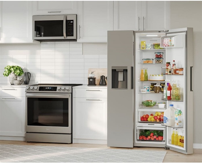Modern kitchen stainless steel