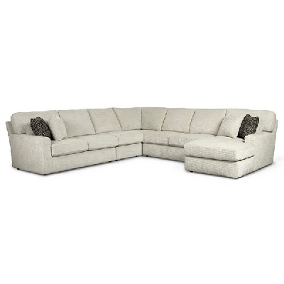 Front view of the Best Home Furnishings Dovely collection sectional sofa 