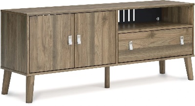 Front view of the Signature Design by Ashley Aprilyn collection TV stand 