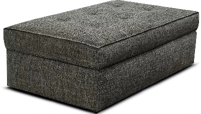 Front view of the England Furniture Austin collection storage ottoman 